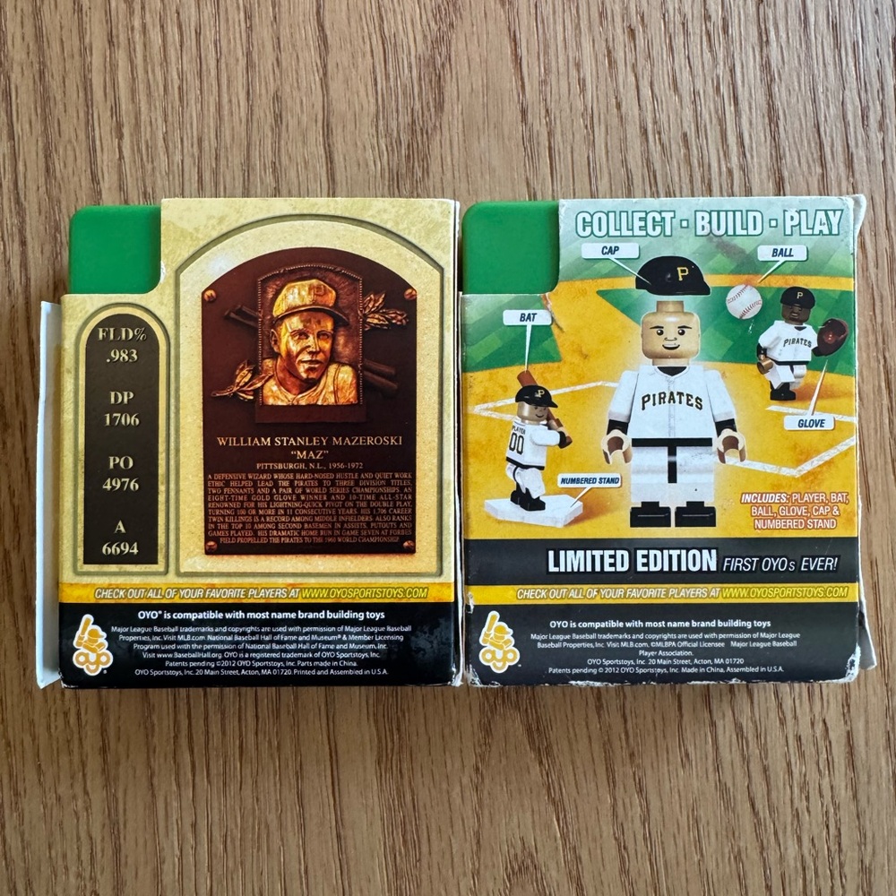 Pirates Collector Series 2 Mini Figures Bill Mazeroski - Picture 2 of 2